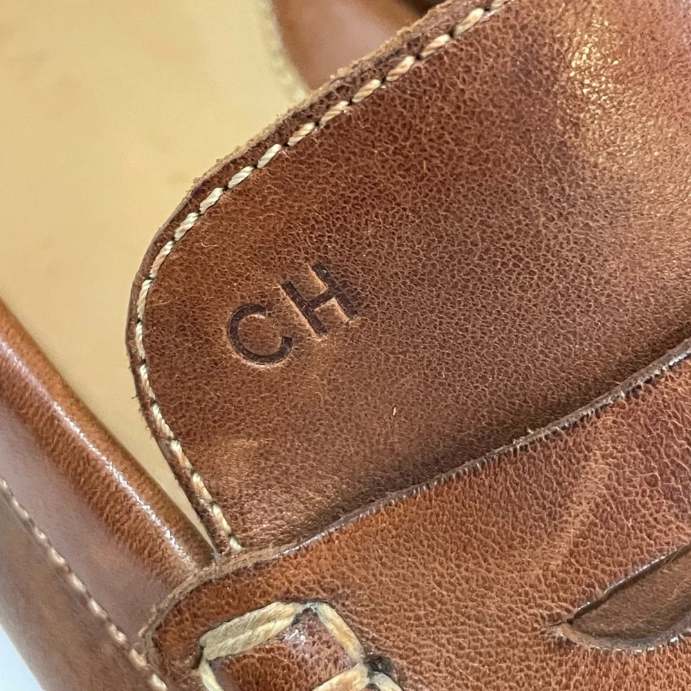 Cole Haan British Tan Leather Driving Loafers
